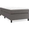 vidaXL Struttura letto grigia 90x190 cm in Similcuoio