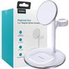 Choetech T585-F Stazione di ricarica induttiva 3in1 per iPhone 12/13, AirPods Pro, Apple Watch Bianco