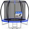 Monzana Trampolino Elastico Ø 244cm Certificato Rheinland GS Set Completo Rete Interna Bambini