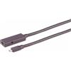 Shiverpeaks S/CONN massima connettività Cavo USB C-C - Prolunga USB-C attiva, USB 3.1, 10Gbps, 5,0 m (13-49055)