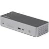 StarTech.com Dock USB-C, 4K 60Hz Quad Monitor DisplayPort e HDMI, Docking Station USB C universale con 100W di ricarica Power Delivery, Hub USB con 1x USB Type-C e 3x USB-A, Ethernet, Audio - Compatibile con Thunderbolt 3 (DK31C4DPPDUE)