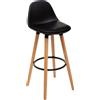 Atmosphera Sedia da bar "maxon" nera - Atmosphera, designer di interni