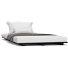 vidaXL Letto in legno massiccio nero 100x200 cm pino