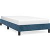 vidaXL Struttura letto senza materasso blu scuro 80x200 cm in velluto