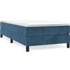vidaXL Struttura letto senza materasso blu scuro 80x200 cm in velluto