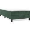 vidaXL Struttura letto senza materasso Velluto verde scuro 80x200 cm