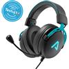LAMAX Cuffie da gioco LAMAX Heroes Defender1: cablate, driver da 40 mm, BeatBass®, microfono staccabile, bassa latenza, retroilluminazione, 3,5 mm