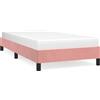 vidaXL Struttura letto rosa 80x200 cm in velluto