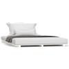 vidaXL Letto in legno massiccio bianco 120x200 cm pino