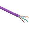 ACT Cavo di installazione solido ACT Cat 6 U/UTP senza splitter di coppia, LSZH, CPR euroclasse DCA, 24AWG, viola 305 metri (XS600