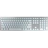 CHERRY KW KW 9100 SLIM - Tastiera - senza fili - 2,4 GHz, Bluetooth 4.0 - QWERTY - USA - Interruttore a chiave: CHERRY SX - Argento