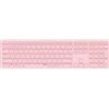 Rapoo E9800M Tastatur RF Wireless + Bluetooth QWERTZ Deutsch Pink (00220284)