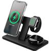 FIXED Fixed | MagPowerstation 3-in-1 wireless charging stand with MagSafe mount support | FIXMPOS-BK | Black