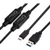 Microconnect USB3.1CA10AMP Cavo USB 10 m USB 3.2 Gen 1 (3.1 Gen 1) USB A USB C Nero (USB3.1CA10AMP)