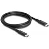 DELOCK DeLOCK USB4 40 Gbps Cavo coassiale 1,2 m USB PD 3.1 Gamma di potenza estesa 240 W