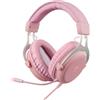 Deltaco Headset Gaming Stereo Klinke, LED, pink