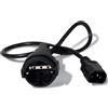 APC AP9880 cavo di alimentazione Nero 0,6 m Accoppiatore C14 CEE7/7