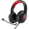 Niceboy ORYX X410, Cavo, Riproduzione, 18 - 20000 Hz, 300 g, Cuffia con microfono, Nero, Rosso