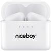 Niceboy HIVE Podsie 3 Polar White Cuffie senza fili nell'orecchio