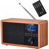Adler | AD 1184 | Radio DAB+ Bluetooth | Nero/marrone | Funzione allarme