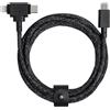 Native Union Belt Duo Cavo da USB-C a USB-CLightning Nero da USB-C a USB-C Lightning