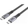 Microconnect USB4CC2 Cavo USB 2 m USB4 Gen 3x2 USB C Nero (USB4CC2)