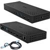 iTEC i-tec USB 3.0 / USB-C / Thunderbolt, 3x Docking Station 4K Gen 2 + Power Delivery 100W, cablata, USB 3.2 Gen 2 (3.1 Gen 2) Type-C, 100 W, 3,5 mm, 10,100,1000 Mbit/s, grigio