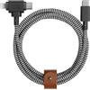 Native Union Belt Cavo universale (USB-C - Illuminazione/USB-C) 1,5 m, zebra