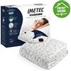 Imetec Scaldasonno Adapto, sottocoperta singola riscaldata, 150x80 cm, basso consumo, tecnologia brevettata, riscaldamento rapido, temperatura individuale, 100 % cotone, Italy, controllo a 6 temperature