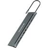 Conceptronic DONN17G replicatore di porte e docking station per laptop Cablato USB 3.2 Gen 1 (3.1 Gen 1) Type-C Grigio