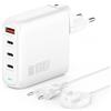 4Smarts Flex Pro 100W caricatore di rete 3Xusb-C + 1Xusb-A Bianco