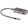 StarTech.com Adattatore Multiporta USB-C - Docking Station USB Type C HDMI 4K 60Hz - Hub a 2 Porte USB 3.0 5 Gbps - PD 100W Pass-Trough - GbE - USB Tipo C Mini Dock, Windows/macOS/ChromeOS