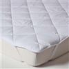 HOMESCAPES Coprimaterasso Premium 140 x 200 cm in cotone densamente imbottito