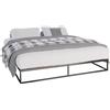 CLP Letto in metallo CLP Scala nero, dimensioni 200x180x25 cm