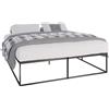 CLP Letto in metallo CLP Scala nero, dimensioni 200x180x46 cm