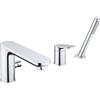Duravit Wave Duravit, robinetterie de baignoire 3 trous, saillie 200 mm, WA5260000010, WA5260000010