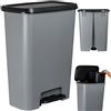 Keter Cestino a pedale Curver 23+23L /Grigio scuro/Nero