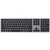 Satechi, Tastiera con tastierino numerico QWERTY Bluetooth, grigio