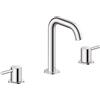 Duravit Circle, robinetterie de lavabo à 3 trous, saillie 140 mm, avec vidage, chrome, CE1060005010, CE1060005010