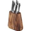 Tefal Set di coltelli Tefal Jamie Oliver da 6 pezzi - Include ceppo per coltelli - Legno/acciaio inossidabile!