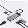 Green Cell Adattatore HUB Connect 7in1 con 3x USB-A, HDMI, USB-C, SD, microSD