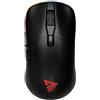 Savio Mouse da gioco Savio RIFT BLACK RGB Dual Mode, Per utenti destri e mancini, Ottico, Bluetooth + USB Type-A, 300 DPI, Nero