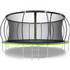 ZIPRO Trampolino Jump Pro Premium | 16FT Ø 496 cm | Trampolino da giardino Trampolino per bambini Set completo incl. rete, scaletta e copertura perimetrale, da esterno, verde