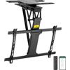 MyWall Supporto TV da soffitto HL47M per televisori da 32-75" / 81-190 cm Telecomando wireless e app Nero