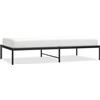 vidaXL Struttura letto in metallo nero 100x190 cm