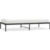 vidaXL Struttura letto in metallo nero 100x200 cm