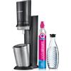 SodaStream Crystal 3.0 Metallo, Acciaio inox Nero