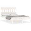 vidaXL Letto in legno massiccio senza materasso bianco 140x190 cm in legno di pino