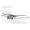 vidaXL Letto in legno massiccio senza materasso bianco 90x200 cm in legno di pino