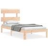 vidaXL Letto in legno massiccio senza materasso 90x200 in legno di pino